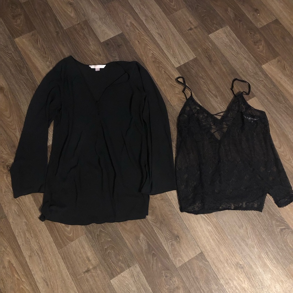 Victoria secret bundle of 2 night gowns size large black